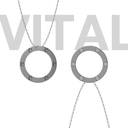 Vital™ ogrlica za magnetnu terapiju u platinastoj boji